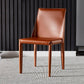 Modern Style Leather Dining Chairs Armless Solid Back Side Chairs for Kitchen Brown 1 Piece Clearhalo ' kitchen&dining_furn' 'Dining Chairs' 'Dining Tables & Seating' 'dining_chair' 'furn' 'furn_dining_chair' 'Furniture' 'furniture_dining_chair' 'Kitchen & Dining Furniture' 'kitchen' 4156925