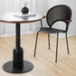 Metal Industrial Dining Table Wood Top Indoor Table with Pedestal Base Clearhalo ' dining_table' 'Dining Tables & Seating' 'Dining Tables' 'furn' 'furn_dining_table' 'Furniture' 'furniture_dining_table' 'Kitchen & Dining Furniture' 'kitchen&dining_furn' 'kitchen' 'kitchen_dining_table' 4156932