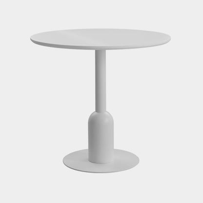 Metal Industrial Dining Table Wood Top Indoor Table with Pedestal Base Round White Clearhalo ' dining_table' 'Dining Tables & Seating' 'Dining Tables' 'furn' 'furn_dining_table' 'Furniture' 'furniture_dining_table' 'Kitchen & Dining Furniture' 'kitchen&dining_furn' 'kitchen' 'kitchen_dining_table' 4156933