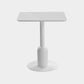 Metal Industrial Dining Table Wood Top Indoor Table with Pedestal Base Square White Clearhalo ' dining_table' 'Dining Tables & Seating' 'Dining Tables' 'furn' 'furn_dining_table' 'Furniture' 'furniture_dining_table' 'Kitchen & Dining Furniture' 'kitchen&dining_furn' 'kitchen' 'kitchen_dining_table' 4156935