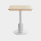 Metal Industrial Dining Table Wood Top Indoor Table with Pedestal Base Square Natural Clearhalo ' dining_table' 'Dining Tables & Seating' 'Dining Tables' 'furn' 'furn_dining_table' 'Furniture' 'furniture_dining_table' 'Kitchen & Dining Furniture' 'kitchen&dining_furn' 'kitchen' 'kitchen_dining_table' 4156937