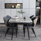 Sintered Stone Dining Table Simplicity Style 4 Legs Carbon Steel Base Rectangle Table for Home Clearhalo ' dining_table' 'Dining Tables & Seating' 'Dining Tables' 'furn' 'furn_dining_table' 'Furniture' 'furniture_dining_table' 'Kitchen & Dining Furniture' 'kitchen&dining_furn' 'kitchen' 'kitchen_dining_table' 4159087