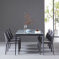 Simple Style Sintered Stone Table 4 Legs Aviation Aluminum Base Rectangle Table for Home Clearhalo ' dining_table' 'Dining Tables & Seating' 'Dining Tables' 'furn' 'furn_dining_table' 'Furniture' 'furniture_dining_table' 'Kitchen & Dining Furniture' 'kitchen&dining_furn' 'kitchen' 'kitchen_dining_table' 4159097