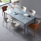 Simple Style Sintered Stone Table 4 Legs Aviation Aluminum Base Rectangle Table for Home Clearhalo ' dining_table' 'Dining Tables & Seating' 'Dining Tables' 'furn' 'furn_dining_table' 'Furniture' 'furniture_dining_table' 'Kitchen & Dining Furniture' 'kitchen&dining_furn' 'kitchen' 'kitchen_dining_table' 4159098