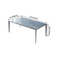 Simple Style Sintered Stone Table 4 Legs Aviation Aluminum Base Rectangle Table for Home Clearhalo ' dining_table' 'Dining Tables & Seating' 'Dining Tables' 'furn' 'furn_dining_table' 'Furniture' 'furniture_dining_table' 'Kitchen & Dining Furniture' 'kitchen&dining_furn' 'kitchen' 'kitchen_dining_table' 4159104