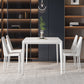 Modern Style Sintered Stone Table 4 Legs Base Rectangle Table for Home Clearhalo ' dining_table' 'Dining Tables & Seating' 'Dining Tables' 'Furniture' 'furniture_dining_table' 'Kitchen & Dining Furniture' 'kitchen&dining_furn' 'kitchen' 'kitchen_dining_table' 4159123