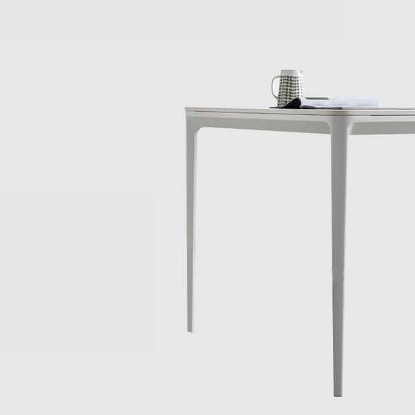 Modern Style Sintered Stone Table 4 Legs Base Rectangle Table for Home Clearhalo ' dining_table' 'Dining Tables & Seating' 'Dining Tables' 'Furniture' 'furniture_dining_table' 'Kitchen & Dining Furniture' 'kitchen&dining_furn' 'kitchen' 'kitchen_dining_table' 4159126