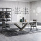 Rectangle Contemporary Dining Room Table Sintered Stone Table with Black Pedestal Base Clearhalo ' dining_table' 'Dining Tables & Seating' 'Dining Tables' 'furn' 'furn_dining_table' 'Furniture' 'furniture_dining_table' 'Kitchen & Dining Furniture' 'kitchen&dining_furn' 'kitchen' 'kitchen_dining_table' 4159137