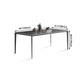 Simple Style Sintered Stone Table 4 Legs Aluminum Base Rectangle Table for Home Clearhalo ' dining_table' 'Dining Tables & Seating' 'Dining Tables' 'Furniture' 'furniture_dining_table' 'Kitchen & Dining Furniture' 'kitchen&dining_furn' 'kitchen' 'kitchen_dining_table' 4159179