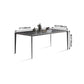 Simple Style Sintered Stone Table 4 Legs Aluminum Base Rectangle Table for Home Clearhalo ' dining_table' 'Dining Tables & Seating' 'Dining Tables' 'Furniture' 'furniture_dining_table' 'Kitchen & Dining Furniture' 'kitchen&dining_furn' 'kitchen' 'kitchen_dining_table' 4159181