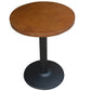 Industrial Style Dining Table Home Kitchen Dinner Room Furniture with Metal Base Round Brown-Black Without Chairs Clearhalo ' dining_table' 'Dining Tables & Seating' 'Dining Tables' 'furn' 'furn_dining_table' 'Furniture' 'furniture_dining_table' 'Kitchen & Dining Furniture' 'kitchen&dining_furn' 'kitchen' 'kitchen_dining_table' 4159222