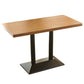 Industrial Style Dining Table Home Kitchen Dinner Room Furniture with Metal Base Rectangle Natural Wood Black Without Chairs Clearhalo ' dining_table' 'Dining Tables & Seating' 'Dining Tables' 'furn' 'furn_dining_table' 'Furniture' 'furniture_dining_table' 'Kitchen & Dining Furniture' 'kitchen&dining_furn' 'kitchen' 'kitchen_dining_table' 4159225