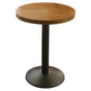 Industrial Style Dining Table Home Kitchen Dinner Room Furniture with Metal Base Round Natural Wood Black Without Chairs Clearhalo ' dining_table' 'Dining Tables & Seating' 'Dining Tables' 'furn' 'furn_dining_table' 'Furniture' 'furniture_dining_table' 'Kitchen & Dining Furniture' 'kitchen&dining_furn' 'kitchen' 'kitchen_dining_table' 4159227