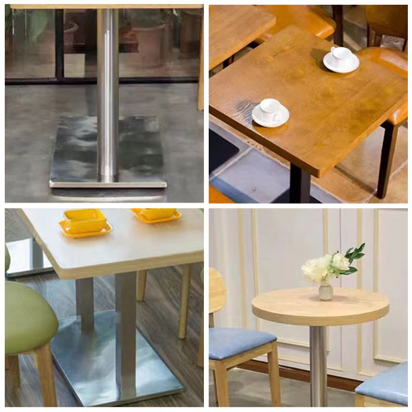 Industrial Style Dining Table Home Kitchen Dinner Room Furniture with Metal Base Clearhalo ' dining_table' 'Dining Tables & Seating' 'Dining Tables' 'furn' 'furn_dining_table' 'Furniture' 'furniture_dining_table' 'Kitchen & Dining Furniture' 'kitchen&dining_furn' 'kitchen' 'kitchen_dining_table' 4159230