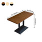 Industrial Style Dining Table Home Kitchen Dinner Room Furniture with Metal Base Clearhalo ' dining_table' 'Dining Tables & Seating' 'Dining Tables' 'furn' 'furn_dining_table' 'Furniture' 'furniture_dining_table' 'Kitchen & Dining Furniture' 'kitchen&dining_furn' 'kitchen' 'kitchen_dining_table' 4159236
