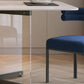 Modern Style White Dining Table Rectangle Sintered Stone Table with Acrylic Base Clearhalo ' dining_table' 'Dining Tables & Seating' 'Dining Tables' 'furn' 'furn_dining_table' 'Furniture' 'furniture_dining_table' 'Kitchen & Dining Furniture' 'kitchen&dining_furn' 'kitchen' 'kitchen_dining_table' 4159259