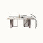 Traditional Luxury Dining Table Sintered Stone Rectangle Dining Table with Rose Gold Frame Clearhalo ' dining_table' 'Dining Tables & Seating' 'Dining Tables' 'furn' 'furn_dining_table' 'Furniture' 'furniture_dining_table' 'Kitchen & Dining Furniture' 'kitchen&dining_furn' 'kitchen' 'kitchen_dining_table' 4159286