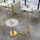 Traditional Luxury Dining Table White Sintered Stone Table with Gold Metal Base Clearhalo ' dining_table' 'Dining Tables & Seating' 'Dining Tables' 'furn' 'furn_dining_table' 'Furniture' 'furniture_dining_table' 'Kitchen & Dining Furniture' 'kitchen&dining_furn' 'kitchen' 'kitchen_dining_table' 4159290