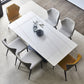 Rectangle Contemporary Dining Table Sintered Stone Table with Black Pedestal Base Clearhalo ' dining_table' 'Dining Tables & Seating' 'Dining Tables' 'furn' 'furn_dining_table' 'Furniture' 'furniture_dining_table' 'Kitchen & Dining Furniture' 'kitchen&dining_furn' 'kitchen' 'kitchen_dining_table' 4159358
