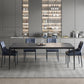 Modern Gray Dining Table Rectangle Sintered Stone Dining Table with 4 Legs Clearhalo ' dining_table' 'Dining Tables & Seating' 'Dining Tables' 'Furniture' 'furniture_dining_table' 'Kitchen & Dining Furniture' 'kitchen&dining_furn' 'kitchen' 'kitchen_dining_table' 4159399