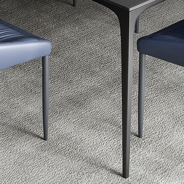 Modern Gray Dining Table Rectangle Sintered Stone Dining Table with 4 Legs Clearhalo ' dining_table' 'Dining Tables & Seating' 'Dining Tables' 'Furniture' 'furniture_dining_table' 'Kitchen & Dining Furniture' 'kitchen&dining_furn' 'kitchen' 'kitchen_dining_table' 4159402