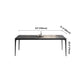 Modern Gray Dining Table Rectangle Sintered Stone Dining Table with 4 Legs Clearhalo ' dining_table' 'Dining Tables & Seating' 'Dining Tables' 'Furniture' 'furniture_dining_table' 'Kitchen & Dining Furniture' 'kitchen&dining_furn' 'kitchen' 'kitchen_dining_table' 4159407