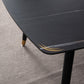 Metal Modern Rectangular Dining Table Sintered Stone Table for Kitchen and Dining Room Clearhalo ' dining_table' 'Dining Tables & Seating' 'Dining Tables' 'furn' 'furn_dining_table' 'Furniture' 'furniture_dining_table' 'Kitchen & Dining Furniture' 'kitchen&dining_furn' 'kitchen' 'kitchen_dining_table' 4159414