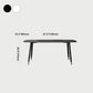 Metal Modern Rectangular Dining Table Sintered Stone Table for Kitchen and Dining Room Clearhalo ' dining_table' 'Dining Tables & Seating' 'Dining Tables' 'furn' 'furn_dining_table' 'Furniture' 'furniture_dining_table' 'Kitchen & Dining Furniture' 'kitchen&dining_furn' 'kitchen' 'kitchen_dining_table' 4159420