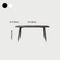 Metal Modern Rectangular Dining Table Sintered Stone Table for Kitchen and Dining Room Clearhalo ' dining_table' 'Dining Tables & Seating' 'Dining Tables' 'furn' 'furn_dining_table' 'Furniture' 'furniture_dining_table' 'Kitchen & Dining Furniture' 'kitchen&dining_furn' 'kitchen' 'kitchen_dining_table' 4159421