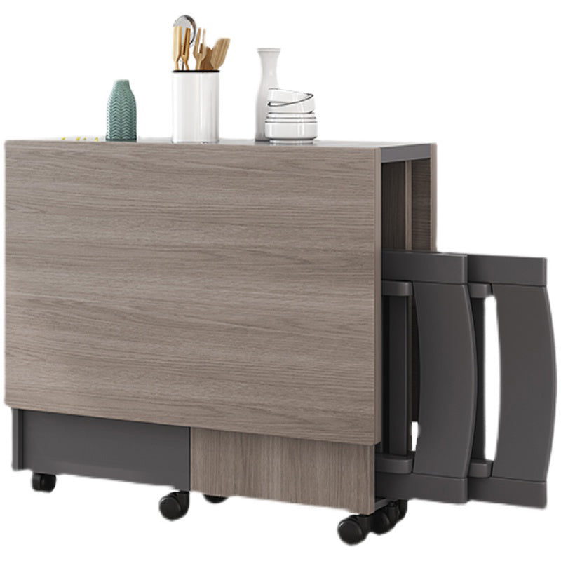 39.4''L Rectangle Mid-Century Modern Dining Table Drop-Leaf Table for Home (only table) without Storage Without Chairs Clearhalo ' dining_table' 'Dining Tables & Seating' 'Dining Tables' 'furn' 'furn_dining_table' 'Furniture' 'furniture_dining_table' 'Kitchen & Dining Furniture' 'kitchen&dining_furn' 'kitchen' 'kitchen_dining_table' 4159429