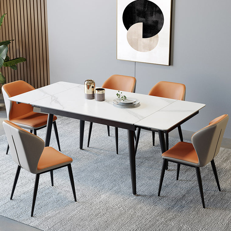 Rectangle Dining Site Table Simplicity Style Dining Room Collection with 4-foot Clearhalo ' dining_table' 'Dining Tables & Seating' 'Dining Tables' 'furn' 'furn_dining_table' 'Furniture' 'furniture_dining_table' 'Kitchen & Dining Furniture' 'kitchen&dining_furn' 'kitchen' 'kitchen_dining_table' 4159437