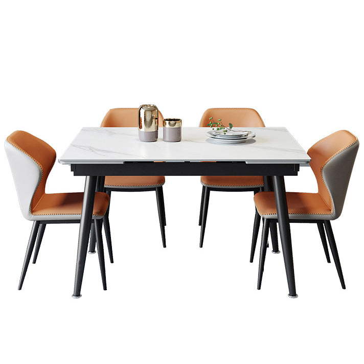 Rectangle Dining Site Table Simplicity Style Dining Room Collection with 4-foot Clearhalo ' dining_table' 'Dining Tables & Seating' 'Dining Tables' 'furn' 'furn_dining_table' 'Furniture' 'furniture_dining_table' 'Kitchen & Dining Furniture' 'kitchen&dining_furn' 'kitchen' 'kitchen_dining_table' 4159444
