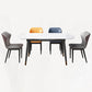 Round Traditional Luxury Dining Table Sintered Stone Table with 4 Black Legs Clearhalo ' dining_table' 'Dining Tables & Seating' 'Dining Tables' 'furn' 'furn_dining_table' 'Furniture' 'furniture_dining_table' 'Kitchen & Dining Furniture' 'kitchen&dining_furn' 'kitchen' 'kitchen_dining_table' 4159476