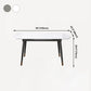 Round Traditional Luxury Dining Table Sintered Stone Table with 4 Black Legs Clearhalo ' dining_table' 'Dining Tables & Seating' 'Dining Tables' 'furn' 'furn_dining_table' 'Furniture' 'furniture_dining_table' 'Kitchen & Dining Furniture' 'kitchen&dining_furn' 'kitchen' 'kitchen_dining_table' 4159480