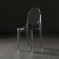 Plastic Armless Dining Chair Home Open Back Dining Side Chairs (Set of 4) Clearhalo ' kitchen&dining_furn' 'Dining Chairs' 'Dining Tables & Seating' 'dining_chair' 'furn' 'furn_dining_chair' 'Furniture' 'furniture_dining_chair' 'Kitchen & Dining Furniture' 'kitchen' 4159493