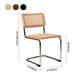 Rattan Metal Contemporary Side Chair Open Back Armless Dining Side Chair Clearhalo ' kitchen&dining_furn' 'Dining Chairs' 'Dining Tables & Seating' 'dining_chair' 'furn' 'furn_dining_chair' 'Furniture' 'furniture_dining_chair' 'Kitchen & Dining Furniture' 'kitchen' 4159506