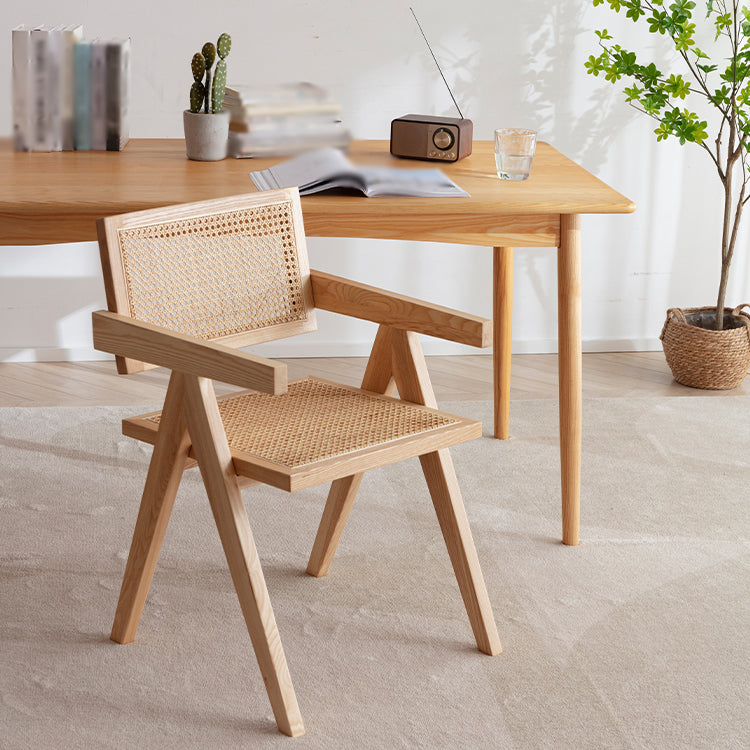 Wood Scandinavian Style Dining Chairs Open Back Dining Side Chair Single Clearhalo ' kitchen&dining_furn' 'Dining Chairs' 'Dining Tables & Seating' 'dining_chair' 'furn' 'furn_dining_chair' 'Furniture' 'furniture_dining_chair' 'Kitchen & Dining Furniture' 'kitchen' 4159512