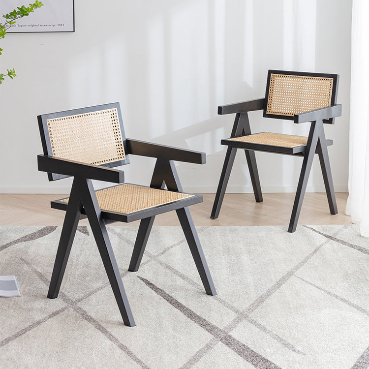 Wood Scandinavian Style Dining Chairs Open Back Dining Side Chair Single Clearhalo ' kitchen&dining_furn' 'Dining Chairs' 'Dining Tables & Seating' 'dining_chair' 'furn' 'furn_dining_chair' 'Furniture' 'furniture_dining_chair' 'Kitchen & Dining Furniture' 'kitchen' 4159518