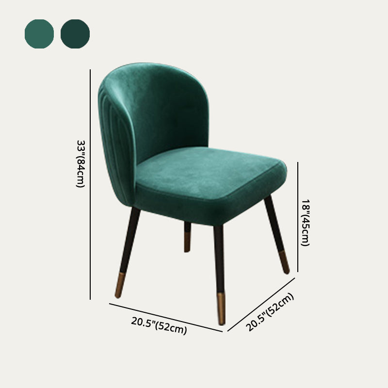 Metal Scandinavian Style Dining Chair Armless Dining Room Side Chair Clearhalo ' kitchen&dining_furn' 'Dining Chairs' 'Dining Tables & Seating' 'dining_chair' 'furn' 'furn_dining_chair' 'Furniture' 'furniture_dining_chair' 'Kitchen & Dining Furniture' 'kitchen' 4159532