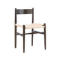 Scandinavian Style Wood Dining Chair Open Back Patio Dining Side Chair Khaki-Black 1 Piece Clearhalo ' kitchen&dining_furn' 'Dining Chairs' 'Dining Tables & Seating' 'dining_chair' 'furn' 'furn_dining_chair' 'Furniture' 'furniture_dining_chair' 'Kitchen & Dining Furniture' 'kitchen' 4159539