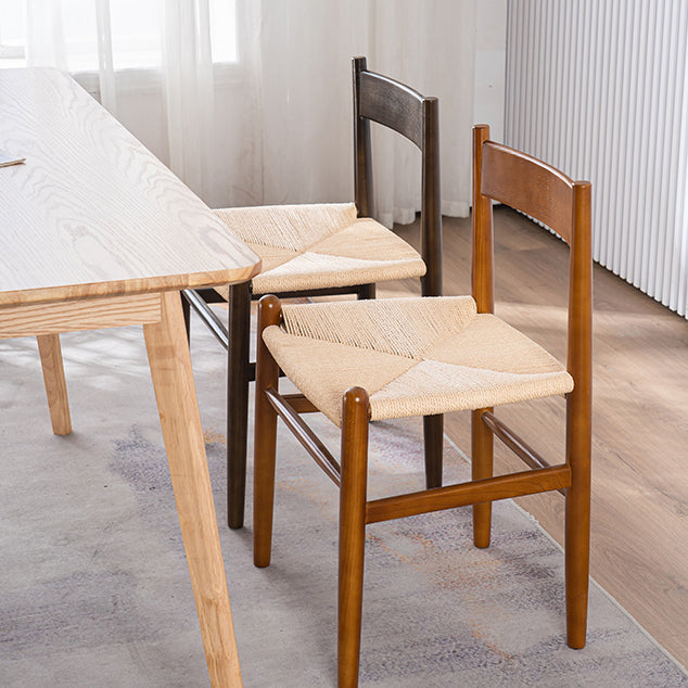 Scandinavian Style Wood Dining Chair Open Back Patio Dining Side Chair Clearhalo ' kitchen&dining_furn' 'Dining Chairs' 'Dining Tables & Seating' 'dining_chair' 'furn' 'furn_dining_chair' 'Furniture' 'furniture_dining_chair' 'Kitchen & Dining Furniture' 'kitchen' 4159544