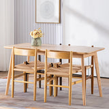 Scandinavian Style Wood Dining Chair Open Back Patio Dining Side Chair Clearhalo ' kitchen&dining_furn' 'Dining Chairs' 'Dining Tables & Seating' 'dining_chair' 'furn' 'furn_dining_chair' 'Furniture' 'furniture_dining_chair' 'Kitchen & Dining Furniture' 'kitchen' 4159546