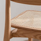 Wood Rattan Scandinavian Style Dining Chair Dining Room Open Back Dining Side Chair Clearhalo ' kitchen&dining_furn' 'Dining Chairs' 'Dining Tables & Seating' 'dining_chair' 'furn' 'furn_dining_chair' 'Furniture' 'furniture_dining_chair' 'Kitchen & Dining Furniture' 'kitchen' 4159557