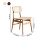 Wood Rattan Scandinavian Style Dining Chair Dining Room Open Back Dining Side Chair Clearhalo ' kitchen&dining_furn' 'Dining Chairs' 'Dining Tables & Seating' 'dining_chair' 'furn' 'furn_dining_chair' 'Furniture' 'furniture_dining_chair' 'Kitchen & Dining Furniture' 'kitchen' 4159561