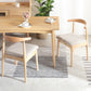 Scandinavian Style Dining Room Dining Chair Armless Cow Horn Open Back Dining Side Chair Clearhalo ' kitchen&dining_furn' 'Dining Chairs' 'Dining Tables & Seating' 'dining_chair' 'furn' 'furn_dining_chair' 'Furniture' 'furniture_dining_chair' 'Kitchen & Dining Furniture' 'kitchen' 4159573