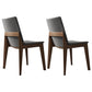 Modern Upholstered Manicure Store Side Chair Solid Back Gray Dining Chair Dark Gray 2 Piece Set Clearhalo ' kitchen&dining_furn' 'Dining Chairs' 'Dining Tables & Seating' 'dining_chair' 'furn' 'furn_dining_chair' 'Furniture' 'furniture_dining_chair' 'Kitchen & Dining Furniture' 'kitchen' 4159621