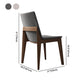 Modern Upholstered Manicure Store Side Chair Solid Back Gray Dining Chair Clearhalo ' kitchen&dining_furn' 'Dining Chairs' 'Dining Tables & Seating' 'dining_chair' 'furn' 'furn_dining_chair' 'Furniture' 'furniture_dining_chair' 'Kitchen & Dining Furniture' 'kitchen' 4159631