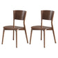 Contemporary Restaurant Solid Wood Side Chair Natural Open Back Dining Chair Walnut 2 Piece Set Clearhalo ' kitchen&dining_furn' 'Dining Chairs' 'Dining Tables & Seating' 'dining_chair' 'furn' 'furn_dining_chair' 'Furniture' 'furniture_dining_chair' 'Kitchen & Dining Furniture' 'kitchen' 4159636