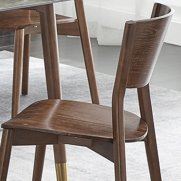 Contemporary Restaurant Solid Wood Side Chair Natural Open Back Dining Chair Clearhalo ' kitchen&dining_furn' 'Dining Chairs' 'Dining Tables & Seating' 'dining_chair' 'furn' 'furn_dining_chair' 'Furniture' 'furniture_dining_chair' 'Kitchen & Dining Furniture' 'kitchen' 4159642