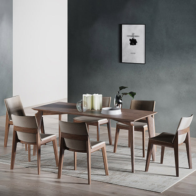 Contemporary Restaurant Upholstered Side Chair Solid Back Dining Chair Clearhalo ' kitchen&dining_furn' 'Dining Chairs' 'Dining Tables & Seating' 'dining_chair' 'furn' 'furn_dining_chair' 'Furniture' 'furniture_dining_chair' 'Kitchen & Dining Furniture' 'kitchen' 4159661